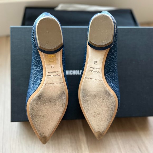 Nicholas Kirkwood Beya Loafers - Midnight Blue Size 5 - Picture 3 of 5